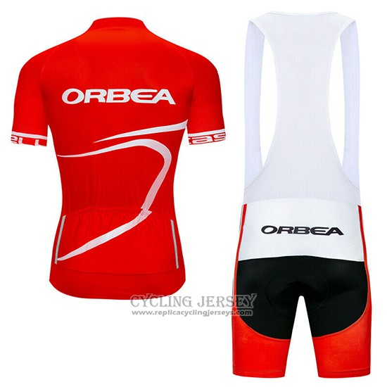 2019 Cycling Jersey Orbea Red Black Short Sleeve And Bib Short